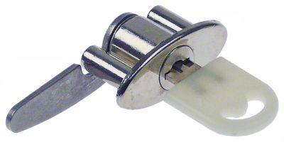 Lukkecylinder ø 14mm Drejevinkel 90° Rigellængde 43mm Rigelbredde 12mm VPE 1Stk.