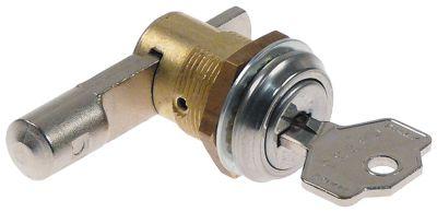 Lukkecylinder Gevind M19x1 ø 185mm Indbygningsmål 16,5x19mm med skyderigel Slag 125mm
