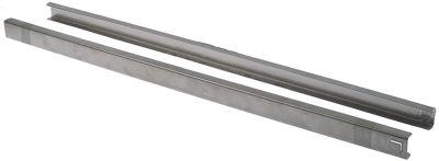Føringsskinnepar L 725mm B 30mm Krogbredde 15mm Indvendig højde 13mm