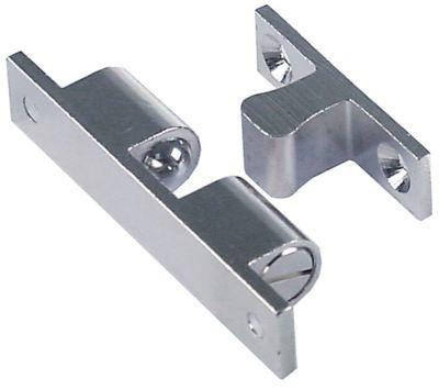 Snaplukkeanordning Zamak H 21mm L 70mm B 13mm BA 60/30mm komplet med lukkemekanisme