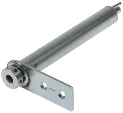 Fjederhængsel Stål forkromet H 157mm L 75mm B 25mm BA 20mm  - Aksellængde 129mm