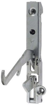 Bageovnshængsel L 154mm B 22mm Laskeposition venstre BA 118mm Fjederlængde 53mm