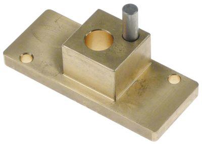 Flange Messing H 285mm L 95mm B 40mm Hul ø 14mm til lågegreb