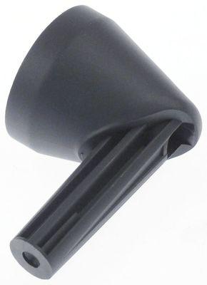 Overdel ø 60mm grå H 65mm L 105mm B 60mm til lågegreb