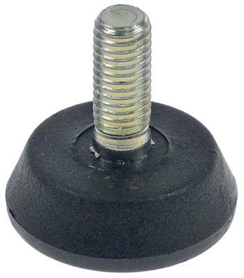 Apparatfod Gevind M10 ø 40mm H 13mm Gevind L 26mm