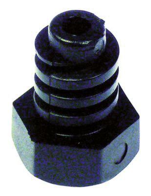 Apparatfod Gevind M17 Plastik ø 24mm H 11mm SW 24 Gevind L 23mm VPE 1Stk.