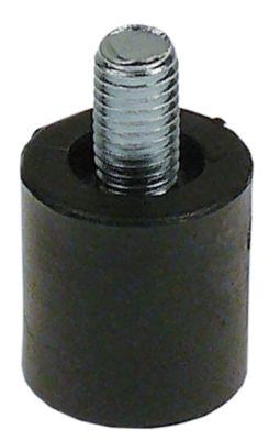 Apparatfod Gevind M10 ø 26mm H 30mm