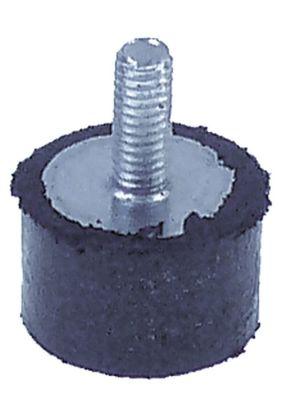 Apparatfod Gevind M4 ø 15mm H 10mm Gevind L 6mm VPE 1Stk.