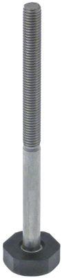 Apparatfod Gevind M8 ø 24mm H 129mm SW 24 Gevind L 76mm VPE 1Stk.