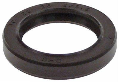 Akselpakning ø 35/25mm med dobbeltlæbe til cutter O-ring med fjederring Tykkelse 6/6,5mm