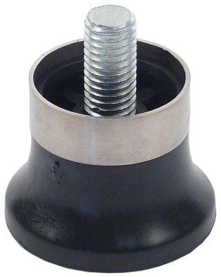 Apparatfod Gevind M10 ø 40mm H 32mm