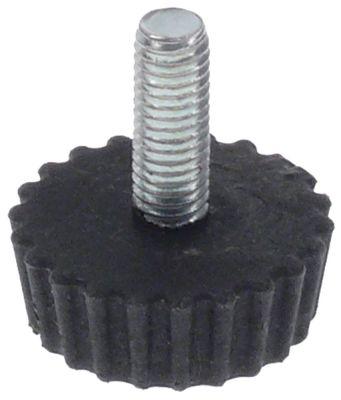 Apparatfod Gevind M5 Plastik ø 20mm Gevind L 14mm VPE 2Stk.