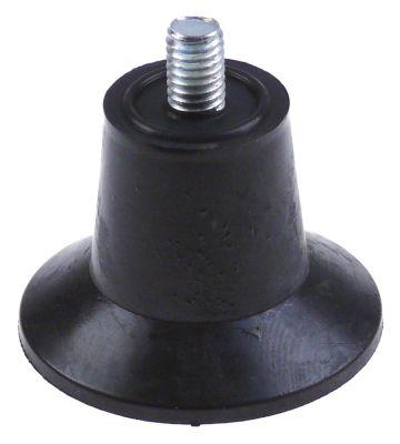 Apparatfod Gevind M6 ø 37mm H 27mm Gevind L 9mm VPE 1Stk.