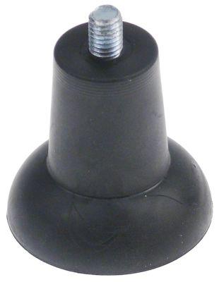 Apparatfod Gevind M8 Gummi ø 48mm H 47mm Gevind L 10mm VPE 1 Stk.