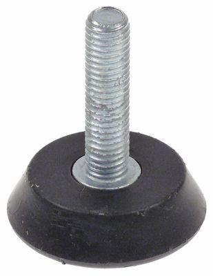 Apparatfod Gevind M10 ø 45mm H 53mm Gevind L 40mm