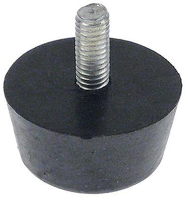 Apparatfod Gevind M6 ø 30mm H 16mm Gevind L 14mm VPE 1 Stk.