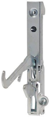 Bageovnshængsel L 154mm Laskeposition venstre BA 118mm Fjederlængde 60mm Rilleafstand 13mm
