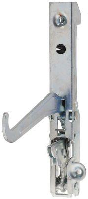 Bageovnshængsel L 153mm B 20mm Laskeposition venstre BA 118mm Fjederlængde 61mm