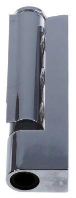 Kanthængsel Zink trykstøbning L 125mm B 23mm BA 28/28mm stigende Køleenheder