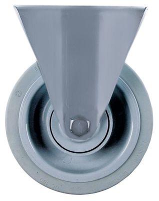 Bærerulle Pladefastgørelse LA 105x75mm H 200mm -20 til +80°C ø 160mm Hjulbredde 46mm