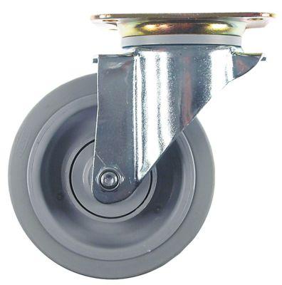 Styrerulle Pladefastgørelse LA 105x75mm H 240mm -20 til +80°C ø 200mm Hjulbredde 46mm