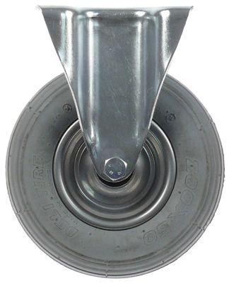 Bærerulle Pladefastgørelse LA 105x80mm H 235mm med luftdæk ø 200mm Hjulbredde 50mm