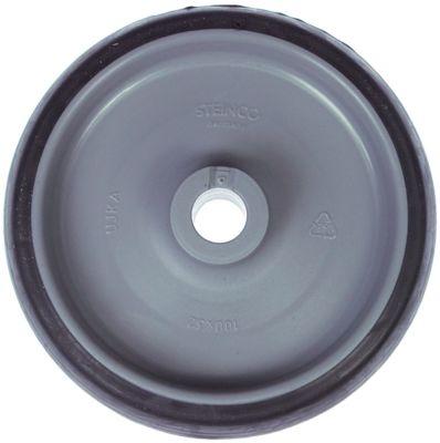 Hjul ID ø 12mm ø 100mm Hjulbredde 32mm Hjulelement Polyamid Løbeflade Termoplast