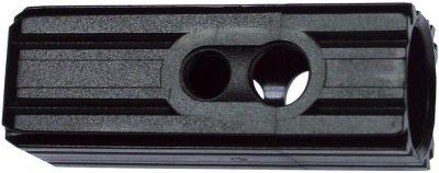 Tylle Polyamid ID ø 18x15mm L 62mm M10x1,5 passer til Firkantrør Udvendige mål 21,8x21,8mm