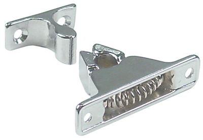 Snaplukkeanordning Zamak H 30mm L 60mm B 14mm BA 47/25mm komplet med lukkemekanisme