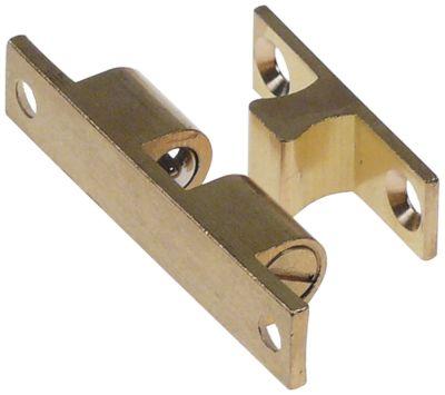 Snaplukkeanordning Messing H 15mm L 59mm B 115mm BA 50mm komplet med lukkemekanisme