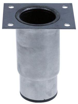 Apparatfod Rør ø 64mm CNS LA 56x78mm H 130-185mm Størrelse 2 1/2