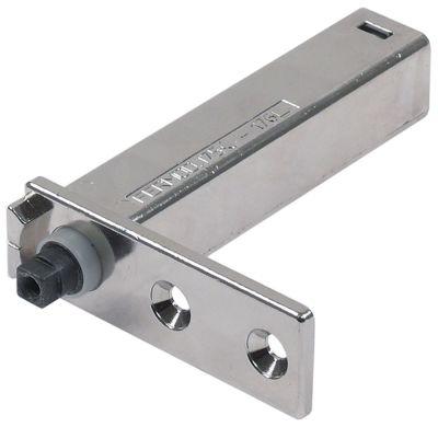 Fjederhængsel Indbygningsmål 22x22x100mm L 74mm B 24mm BA 25mm med anslag Aksellængde 18mm