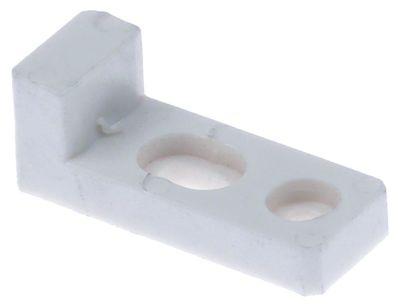 Lukkemekanisme Plastik H 15mm L 40mm B 15mm Hul ø 42mm BA 14mm til lukkeanordning