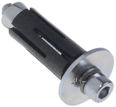 Ekspanderfastgørelse Rustfrit stål ID ø 21,5mm UD ø 24mm L 70mm passer til Rundrør