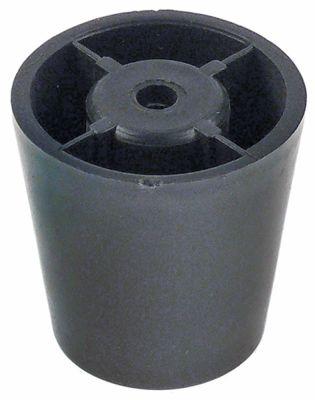Apparatfod Plastik ø 30mm H 30mm Boring ø 4mm til mikrobølgeovn passer til ACP VPE 1 Stk.