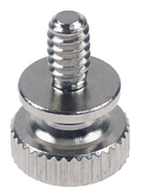 Rouletteret skrue Gevind M4 CNS ø 95mm H 13mm Gevind L 6mm VPE 1 Stk.