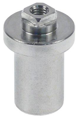 Bøsning Aluminium ID ø 9 UD ø 14mm H 30mm til lågehængsel AD2 ø 20mm