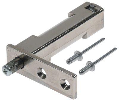 Fjederhængsel Serie FR14BK-TN IP  - L 75mm B 24mm H 100mm A 4mm B 18mm Indbygningsmål 22x22mm