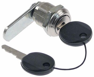 Lukkecylinder ø 19mm Drejevinkel 180° Rigellængde 425mm Rigelbredde 14mm