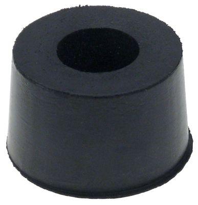 Apparatfod Gummi ø 20mm H 13mm Boring ø 5mm til enhed GJU1101 VPE 1 Stk.