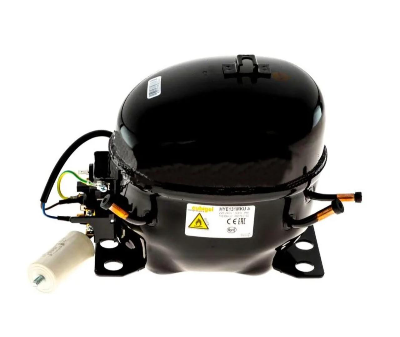 Kompressor Kølemiddel R600a Type HYE131MKUa 1/4HP 230 V 50 Hz Volumen 16,15 cm³ 231 W 156 W 11