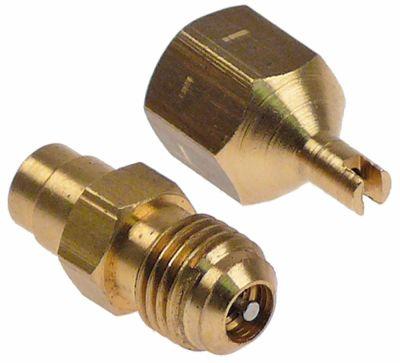 Schraderventil Tilslutning 6mm loddetilslutning komplet