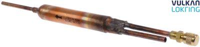 Tørrer Tilslutning ø5/6mm ø 25mm L 230mm med Schraderventil Type DRS15 Størrelse 15g XH-9