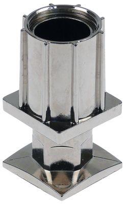 Fod (ihamring) Rørtype 40x40 Vægtykkelse 1-1,2mm H 35-45mm CNS VPE 1 Stk.