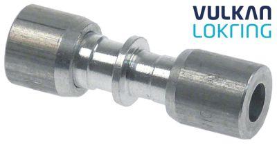 Kobling 7/6NRAL00 Driftstryk maks. 25bar / 360psi für rør-ø 7mm - 6mm (1/4