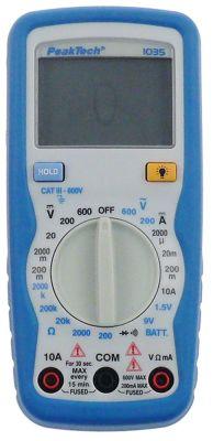 Multimeter 1035DMM manuel  - 0,1mV-600V 0,1mV-600V Visningsomfang 4 cifre Hukommelsesfunkt