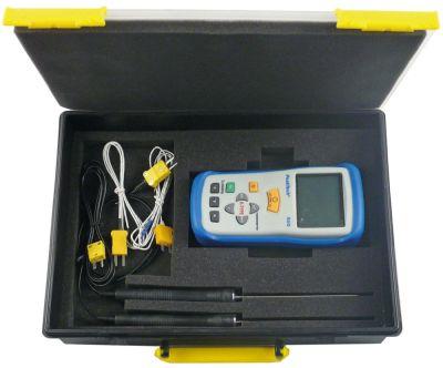 Temperaturmåleinstrument-sæt Opløsning 0,1/1°C Måleenhed °C/°F 5110 Type YF-160A PEAK TEC