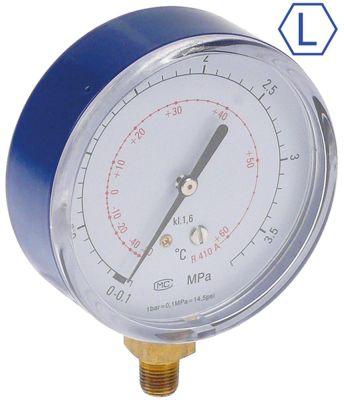 Manometer ø 80mm R410a LOW 1/8