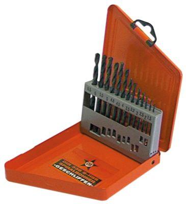 twist drill bit set HSS-R 13-piece ø 1.5-6.5mmL 40-101mm