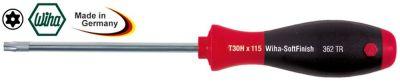 Torx-skruetrækker med boring Samlet længde 254mm Størrelse T40H Klingelængde 130mm